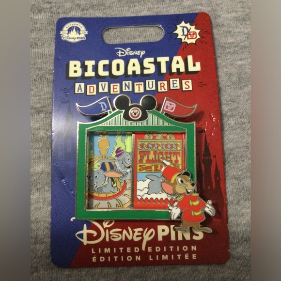 2024 Disney Parks Bicoastal Adventures Dumbo Flying Elephant Pin LE 4000 - Picture 2 of 3